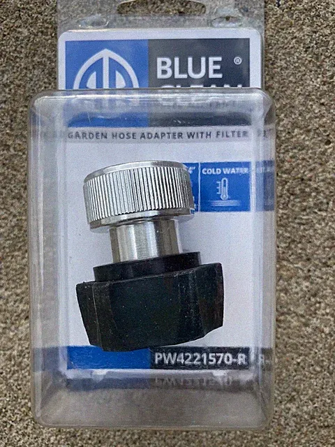 Garden Hose Adapter, Filter, PW4221570-R, Electric Pressure Washer Coupler, Alum