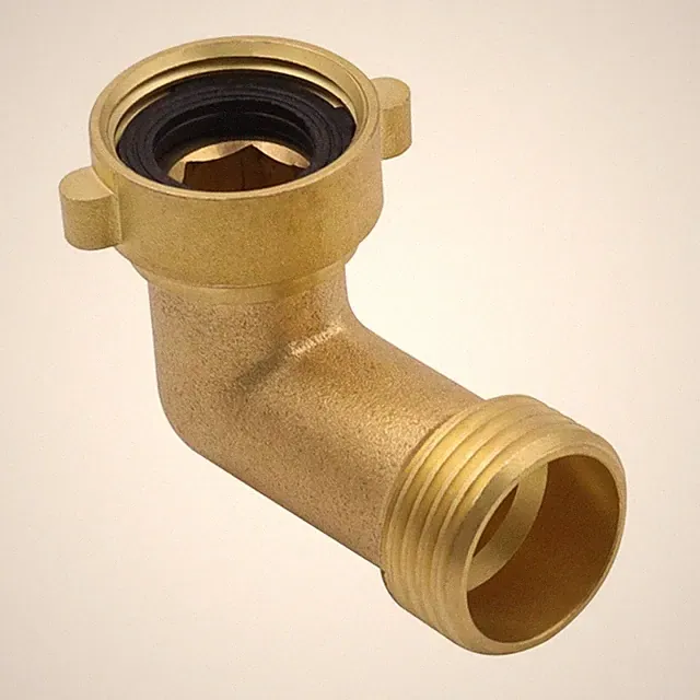 Garden Hose Elbow Fitting Brass RV Adapter Water Pipe 90 Degree Eelbow Connector