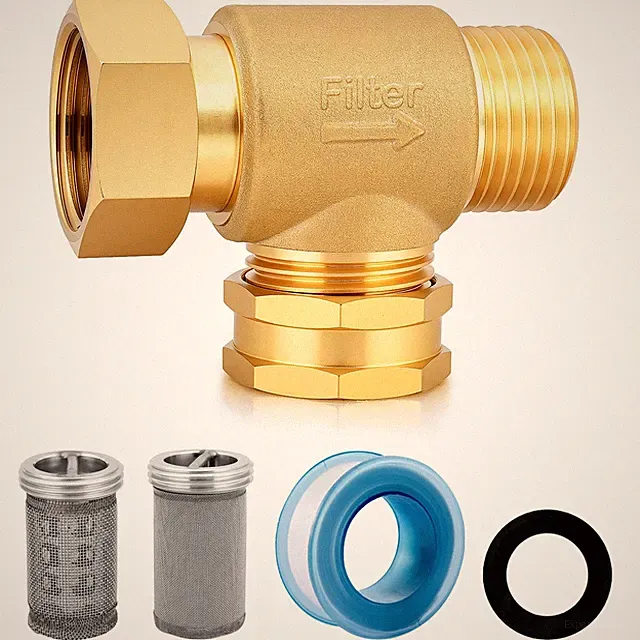 Garden Hose Filter Attachment with 100 Mesh and 40 Mesh Stainless Steel Scree...