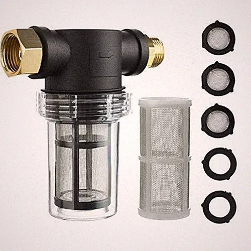 Garden Hose Filter For Pressure Washer Inlet,Inline Filter for Sediment,100 Mesh