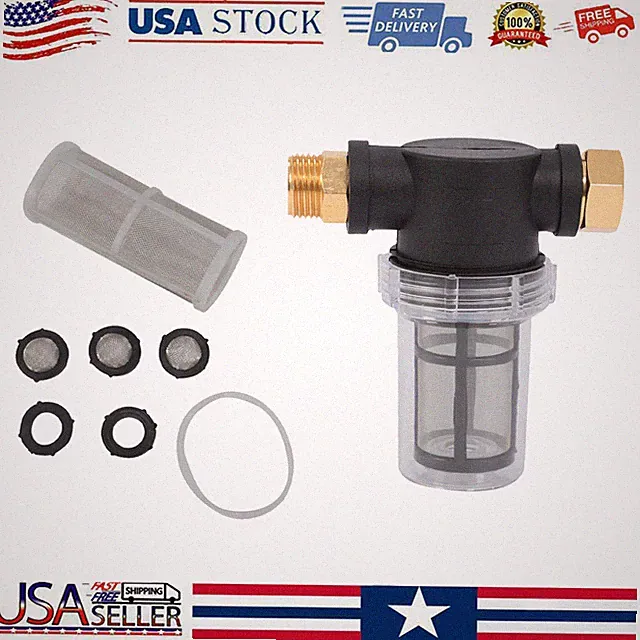 Garden Hose Filter for Pressure Washer Inlet Water