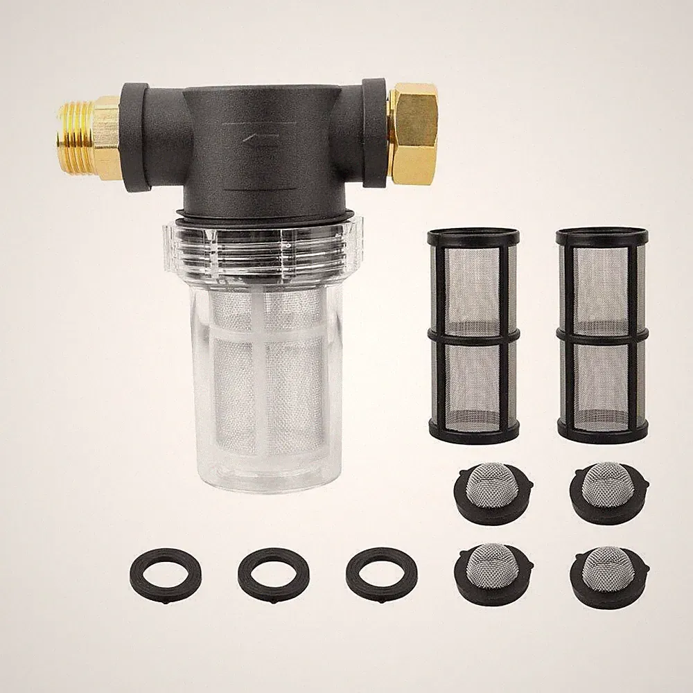 Garden Hose Inlet Filter for High Pressure Washer Sediment Filter Attachment...