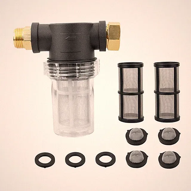 Garden Hose Inlet Sediment Filter For Pressure Washer 40 And 100 Mesh Screen