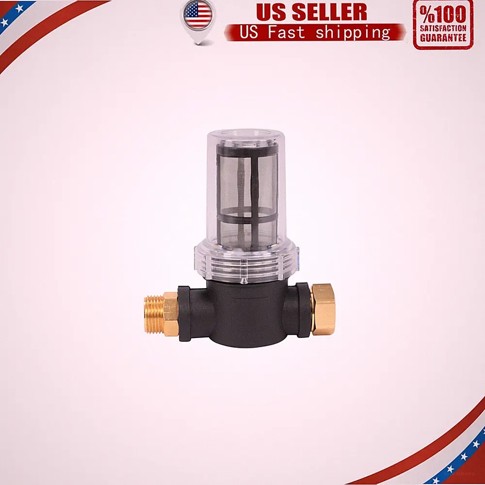 Garden Hose Inline Water Filter For Pressure Washer Inlet Sediment