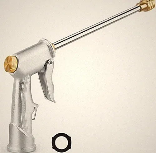 Garden Hose Nozzle High Pressure Metal Heavy Duty Water Hose Nozzle Sprayer Head