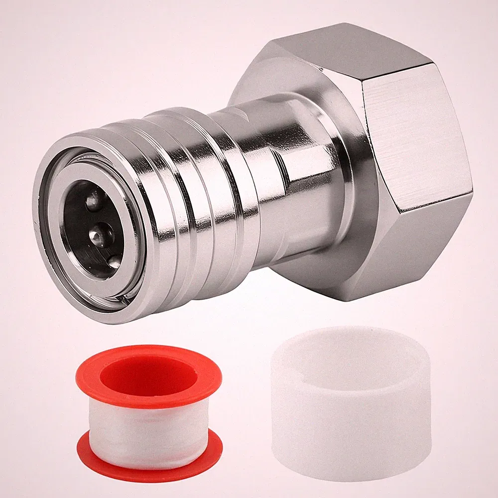 Garden Hose to Pressure Washer Adapter, Pressure Washer Hose Coupler with Tape