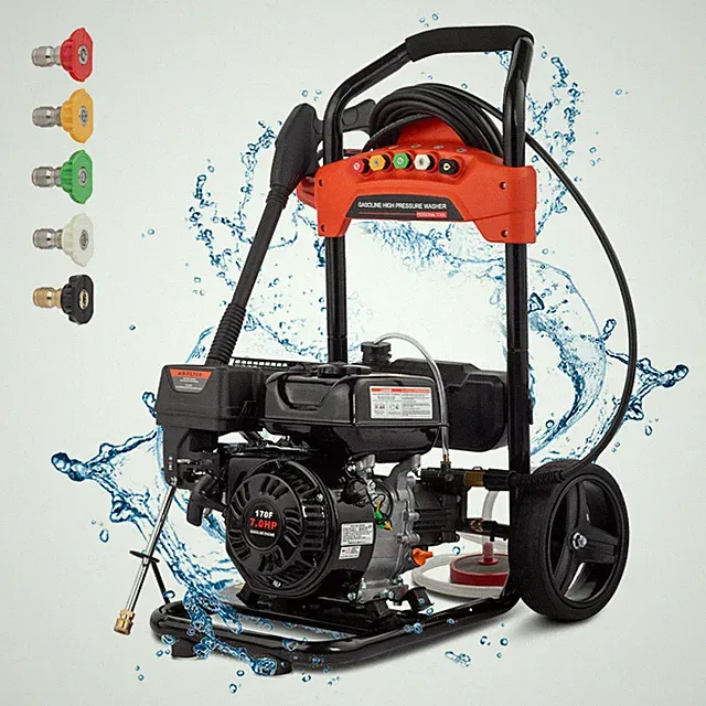 Gas Powered Foldable Pressure Washe 2700 PSI and 2.3 GPM 26Ft Reinforced Hose