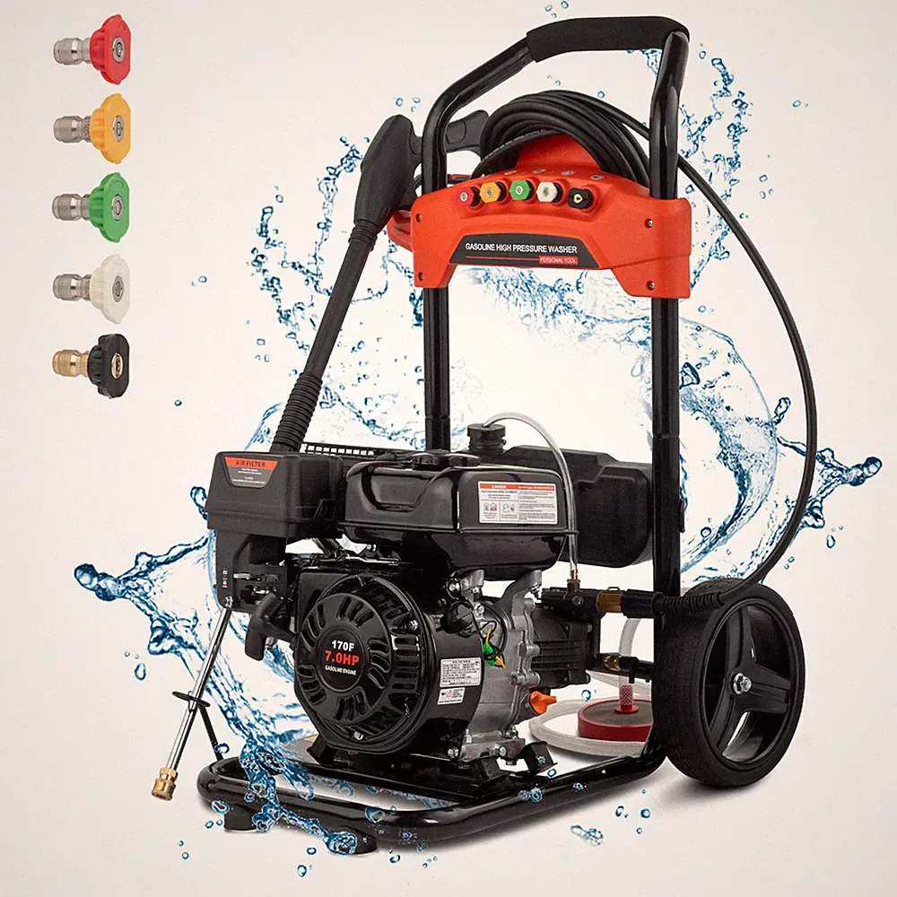 Gas Powered Foldable Pressure Washer 2700 PSI with 5 Nozzles