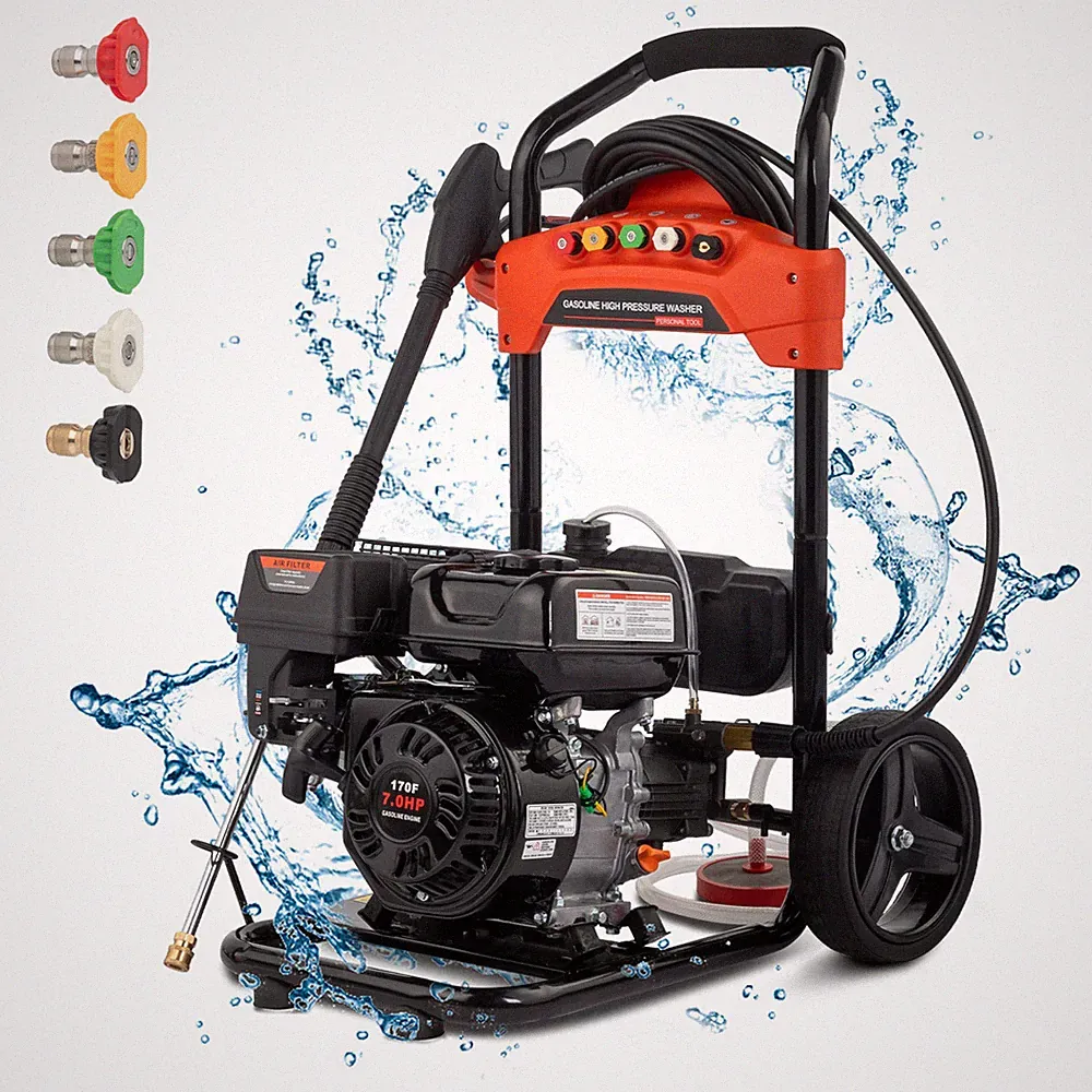 Gas Powered Foldable Pressure Washer 2700 PSI with 5 Nozzles