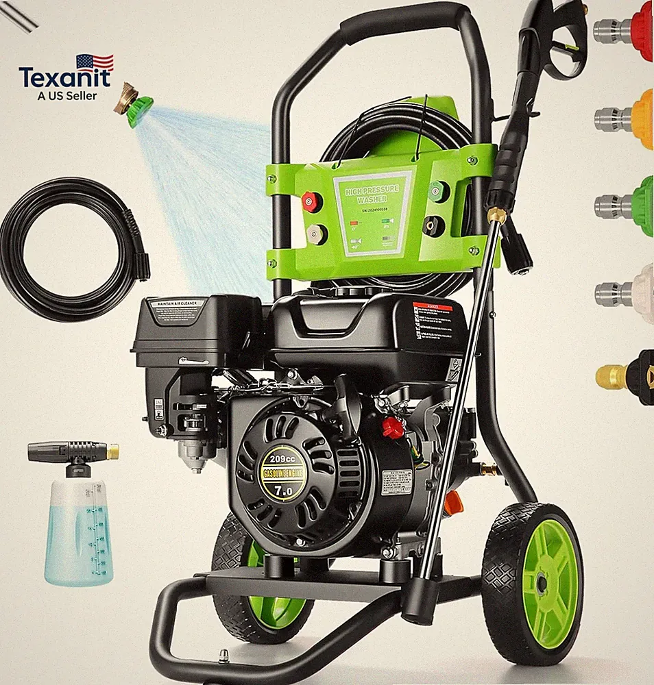 Gas Powered Pressure Washer 4200 PSI 4.0 GPM Portable Power Washer with 209CC 7H
