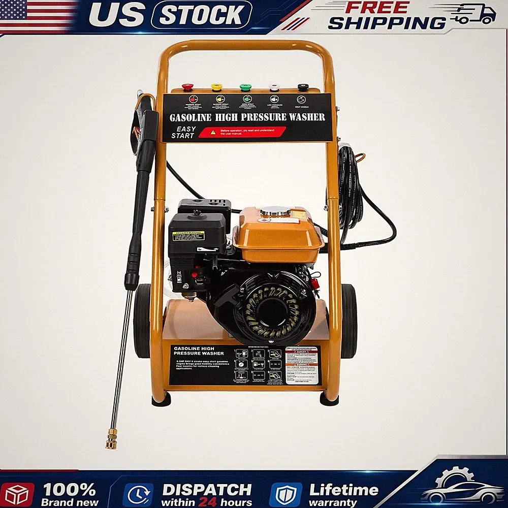 gas powered washer orange gas pressure high pressure cleaner quick connect hose