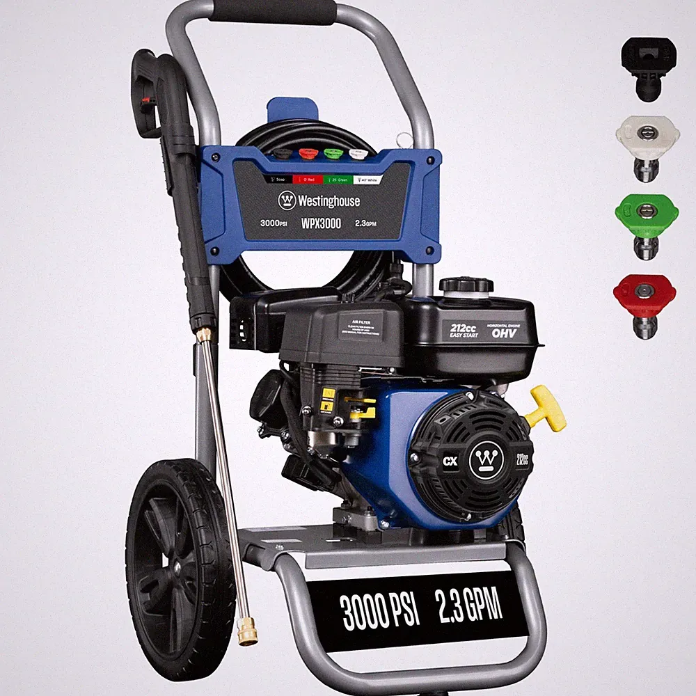 Gas Pressure Washer 3000 PSI 2.3 GPM Spray Gun Wand Westinghouse WPX3000 Nozzle