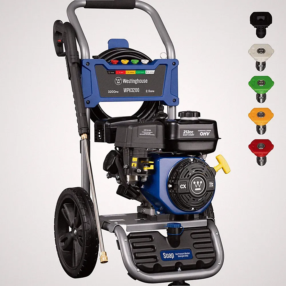 Gas Pressure Washer 3200 PSI 2.5 GPM Soap Tank 5 Nozzle Westinghouse WPX3200