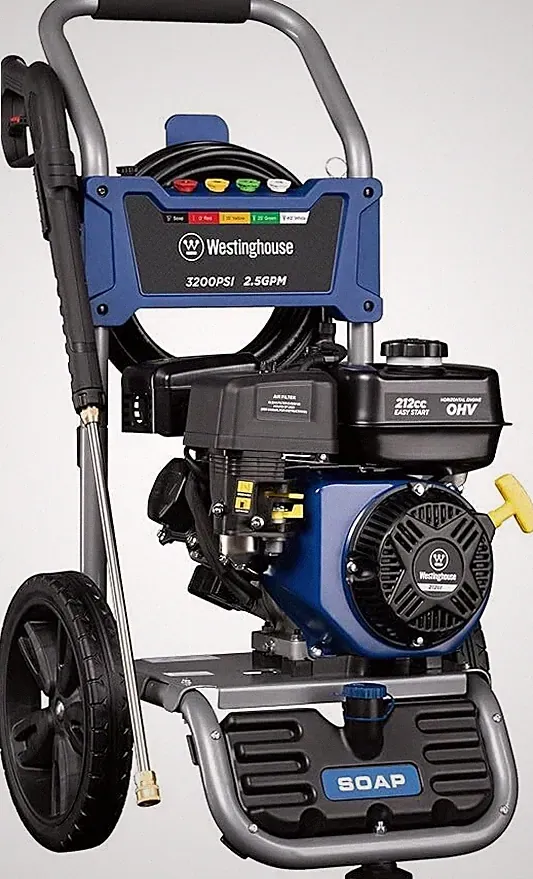 Gas Pressure Washer 3200 PSI 2.5 Max GPM Onboard Soap Tank Spray Gun and Wand US