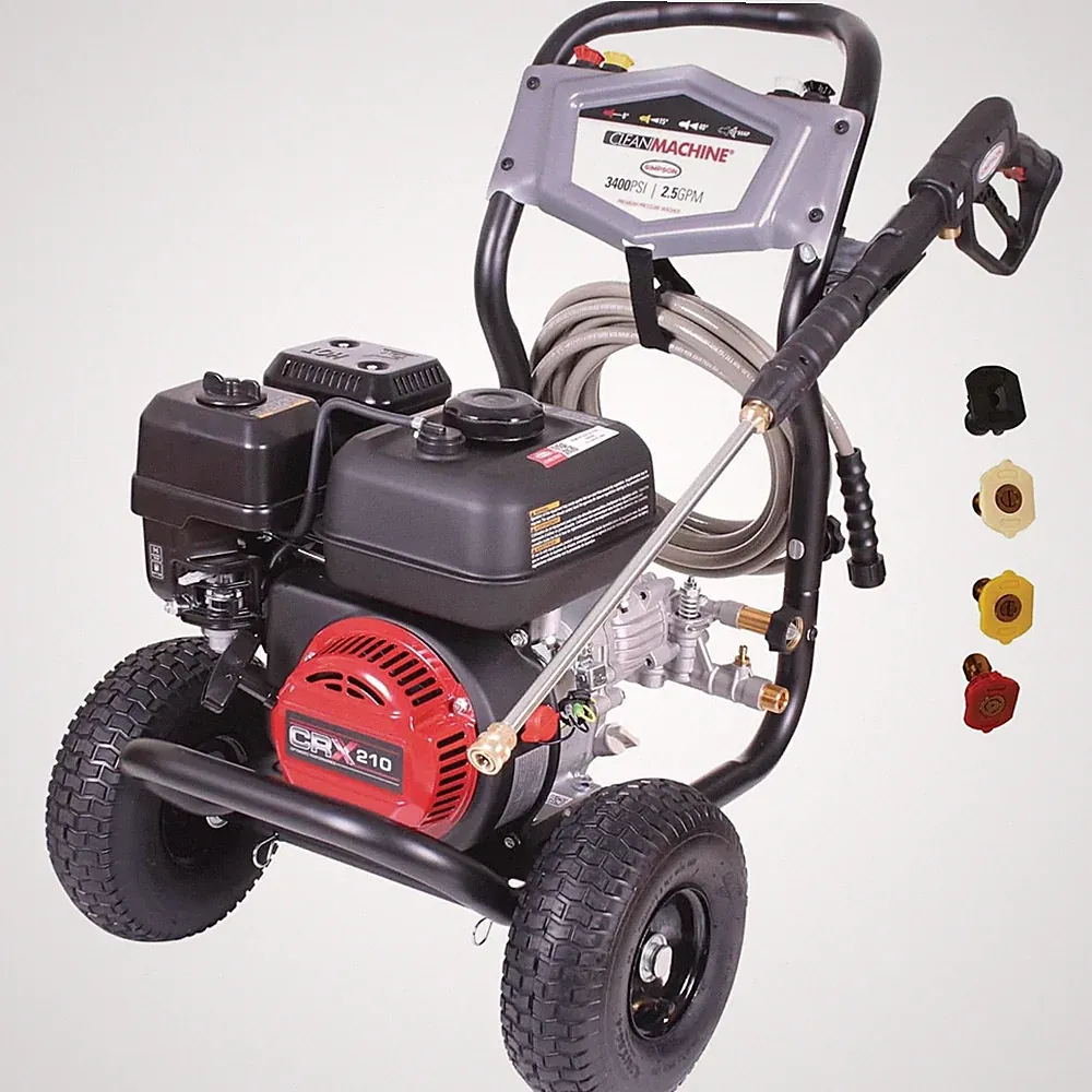 Gas Pressure Washer 3400 PSI 2.5 GPM 25 Hose Cold Water Simpson CM61083 Power