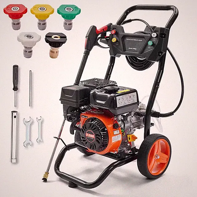 Gas Pressure Washer, 3400 PSI 2.6 GPM, Gas Powered Pressure Washer with Aluminum