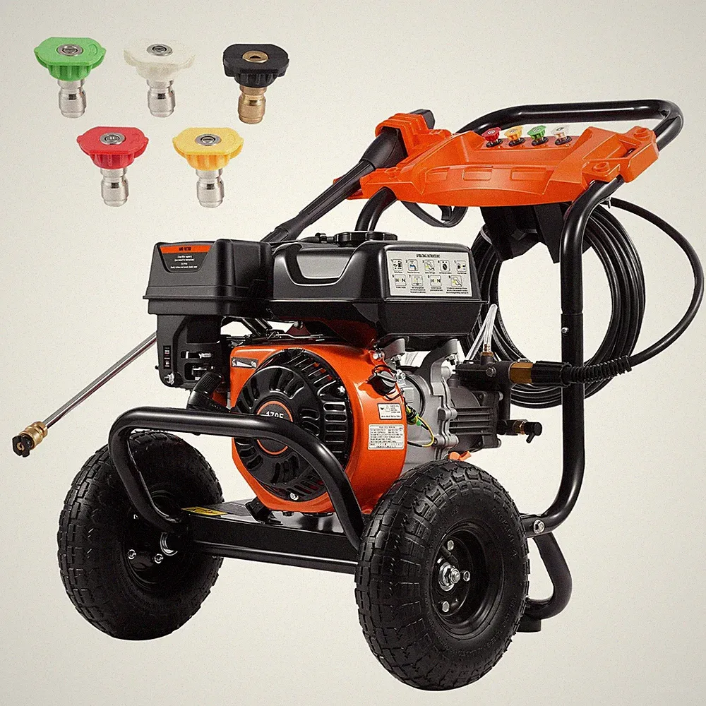 Gas Pressure Washer 3500 PSI 5-Nozzle Set