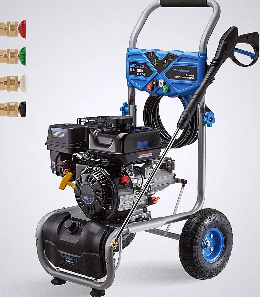 Gas Powered Washer Gas High Pressure Washers 3500 PSI 2.3GPM 209CC 25 FT Hose