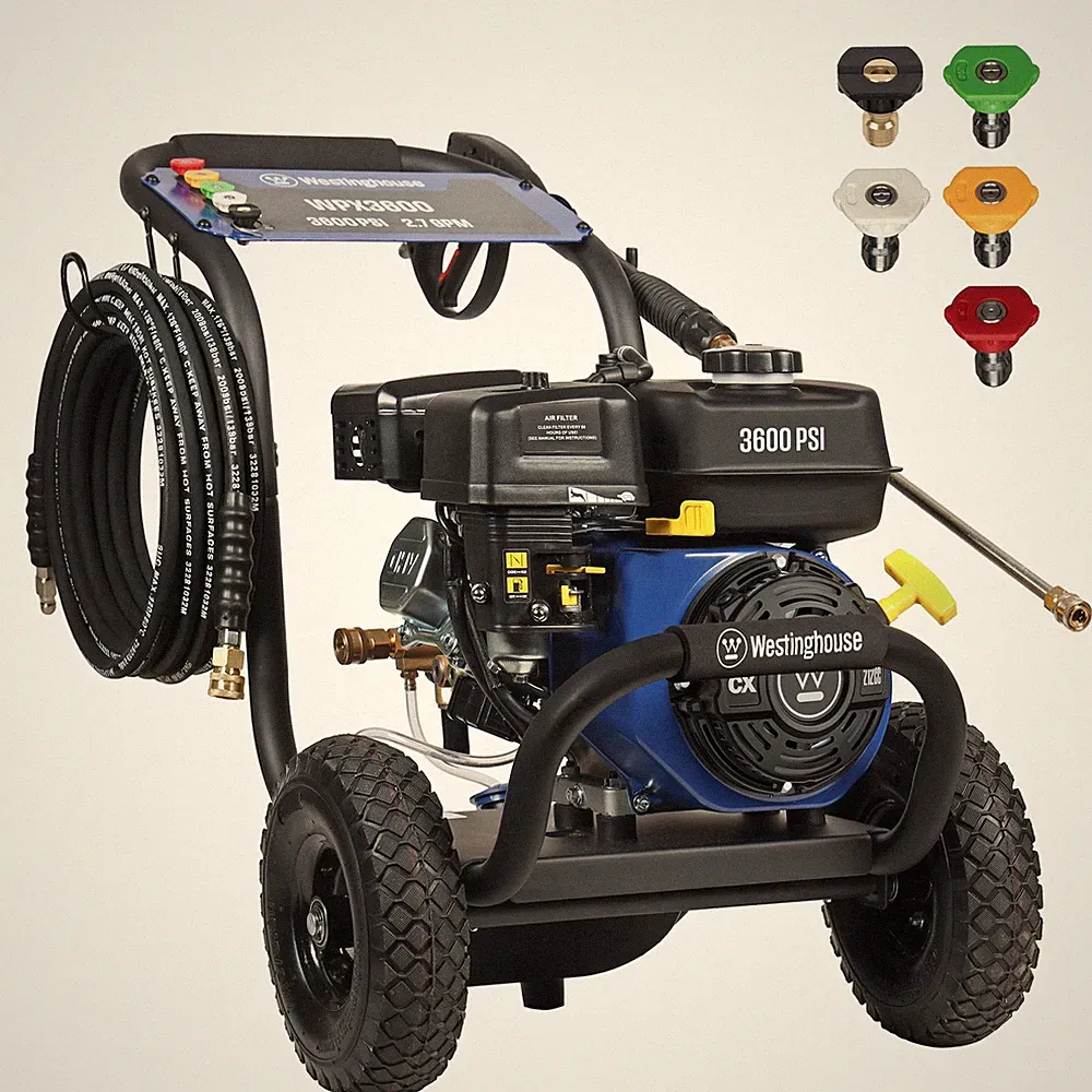 Gas Pressure Washer 3600 PSI 2.7 GPM Onboard Soap Tank Westinghouse WPX3600 Wand