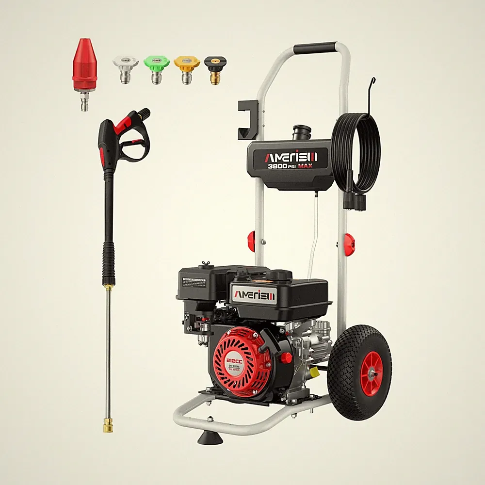 Gas Pressure Washer 3800 PSI 2.5 GPM, 212cc OHV Engine, Heavy Duty Power Wash...