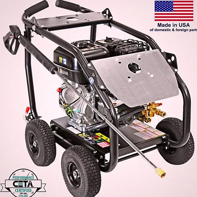 Gas Pressure Washer - Cold Water - 4400 PSI - 4 GPM - AAA Pump - Roll Cage