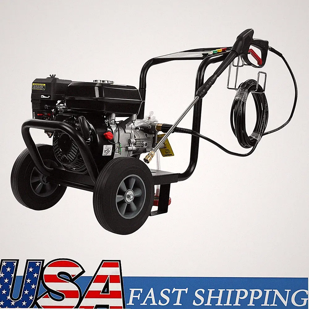 Gas Pressure Washer for Cars Fences 0.6L OIL CAPACITY 240 BAR Gas Powered 2.6GPM