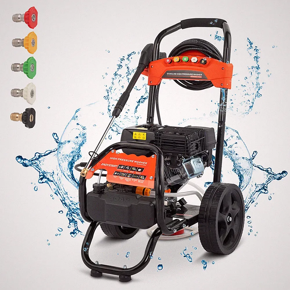 Gas Pressure Washer Gas Powered Washer 2700 PSI 2.3 GPM 7HP-198cc 4-Stroke