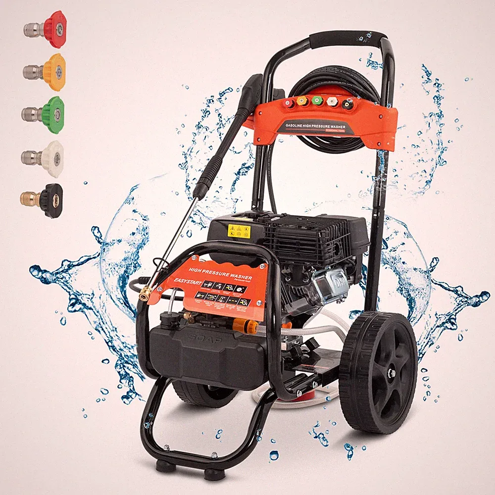 Gas Pressure Washer Gas Powered Washer 2700 PSI 2.3 GPM 7HP-198cc 4-Stroke