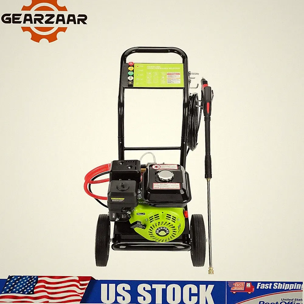 Gas Pressure Washer Gas Powered Washer 3500 PSI 2.6 GPM 212cc 5 Nozzles 240BAR
