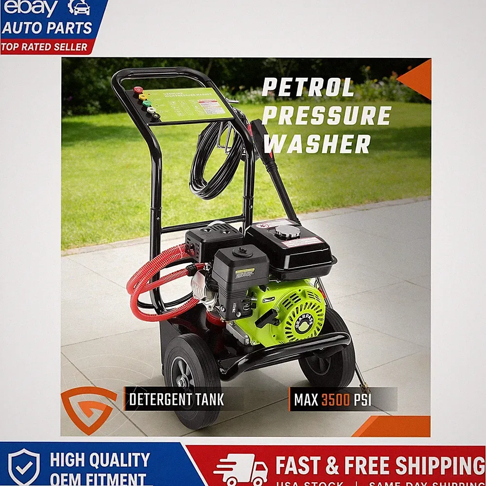 Gas Pressure Washer Gas Powered Washer 3500 PSI 2.6 GPM 212cc 5 Nozzles Hot!