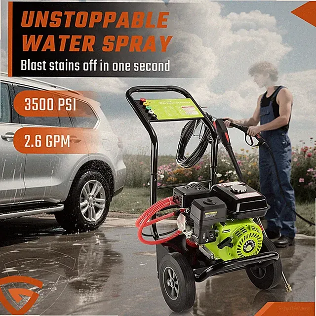 Gas Pressure Washer Gas Powered Washer 3500 PSI 2.6 GPM 212cc 5 Nozzles Hot!