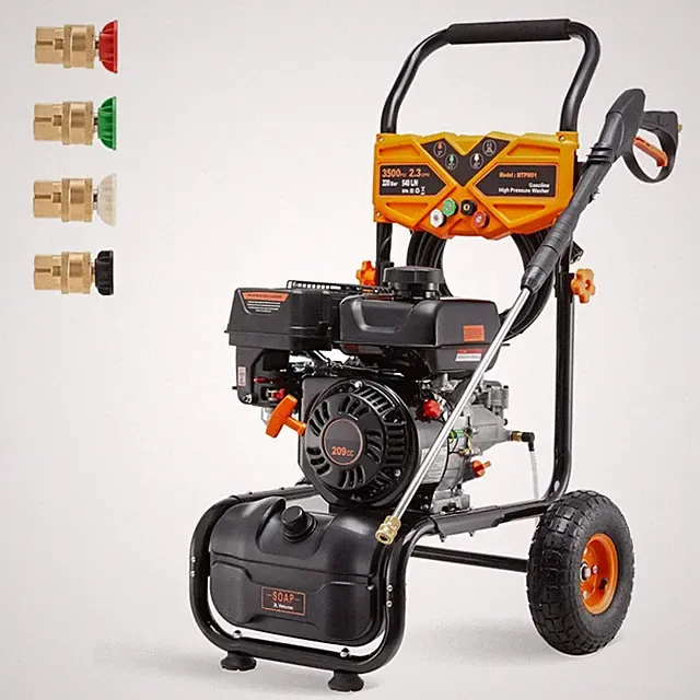Gas Pressure Washer Gas Powered Washer 3500PSI 2.3GPM With 4 Nozzles & Soap Tank
