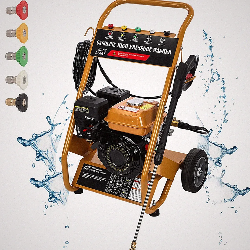 Gas Pressure Washer Gas Powered Washer 3950 PSI 2.6 GPM 212cc 5 Nozzles 6.5HP