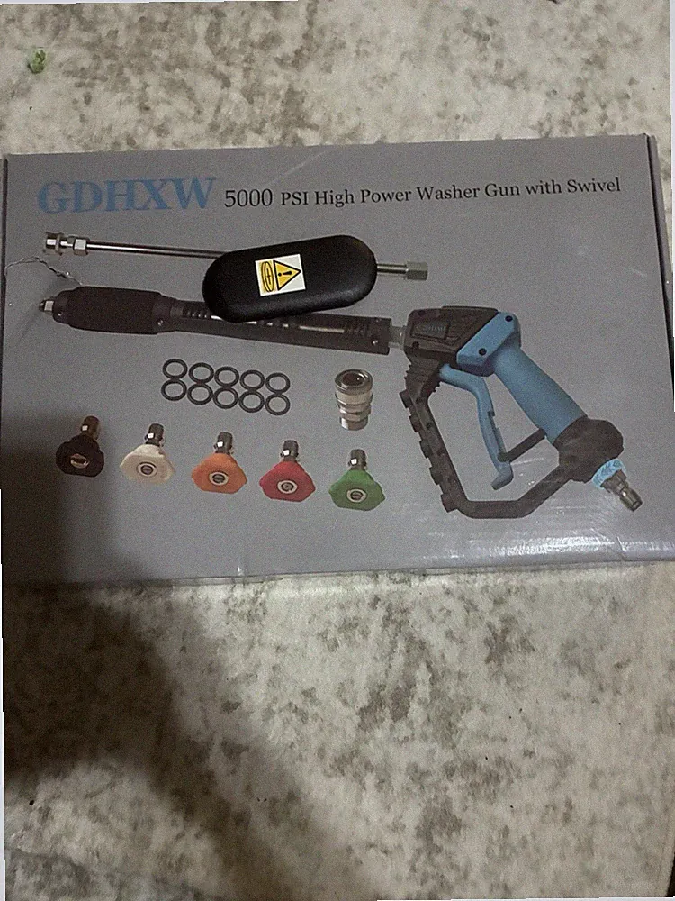 GDHXW 5000 PSI High Power Pressure Washer Spray Gun with Swivel Kit