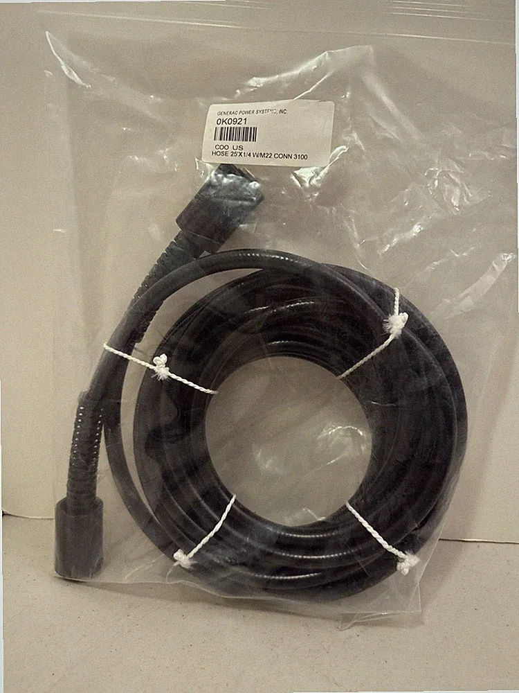GENERAC ~ OEM 25’ PRESSURE WASHER HOSE ~ 0K0921 ~ 3100 PSI W/M22 CONN