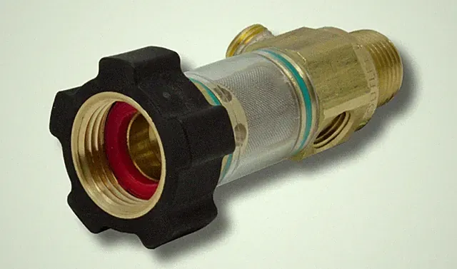 General Pump 100651 DuraView Inlet Filter Integrated Garden Hose Nut, 8.0 GPM, 1