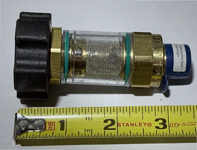 General Pump Pressure Washer Inlet Garden Hose Adapter Filter 3/8" 100650