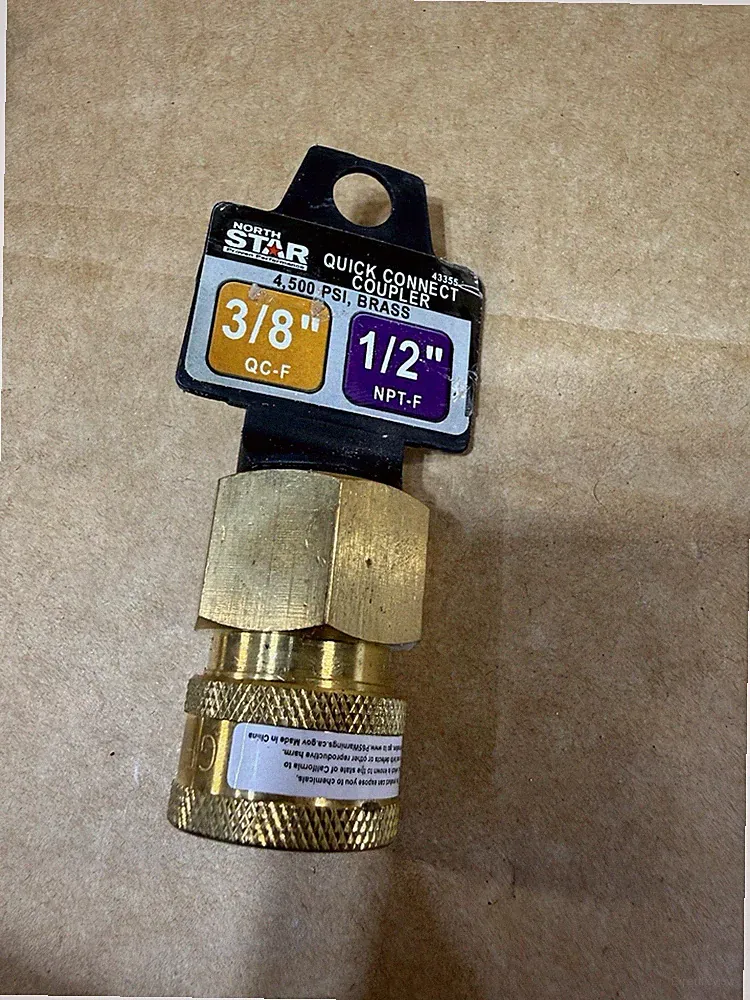 General Pump Pressure Washer Quick Coupler, 1/2in. Inlet, 4500 PSI, 12.0 GPM 1pc
