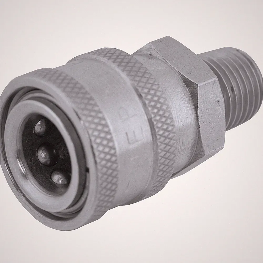 General Pump Pressure Washer Quick Coupler, 5000 PSI, 3/8in. Male, Stainless