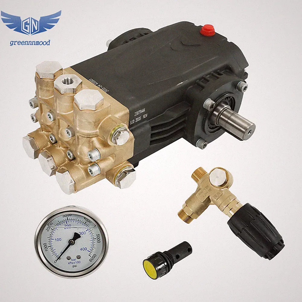 General Right Shaft 3500 PSI 5.6 GPM Pressure Washer Pump 4.5 HP Belt Drive Blue