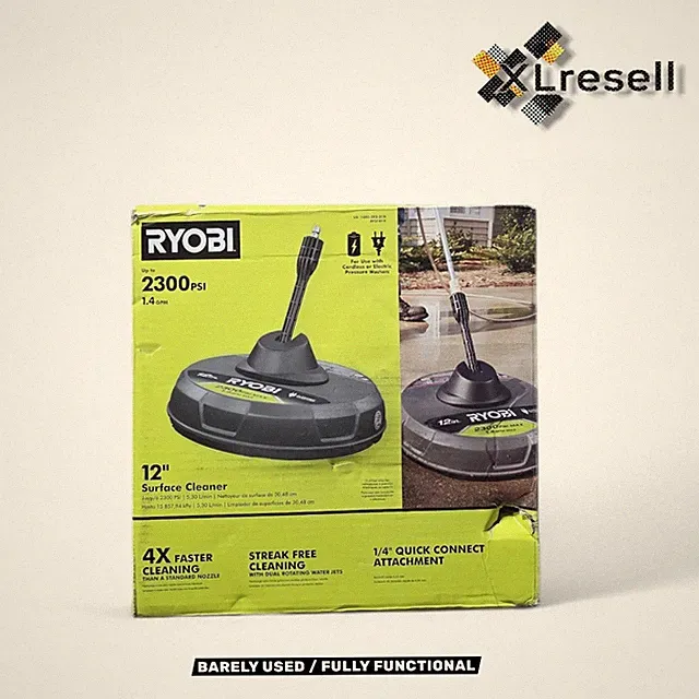 GENTLY USED RYOBI RY31012 12" 2,300 PSI Electric Pressure Washers Surface Cleanr
