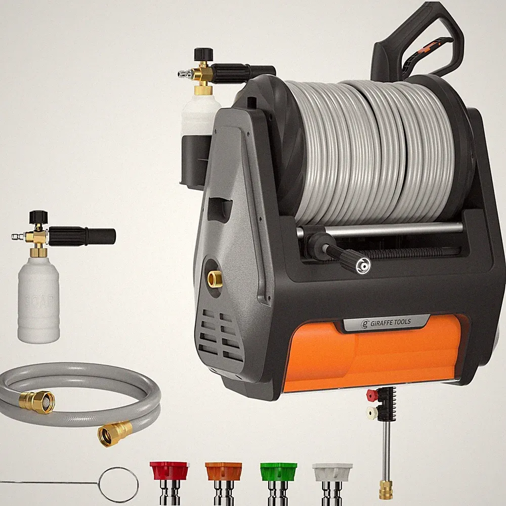 Giraffe Tools 1.6 GPM Electric Power Pressure Washer 100FT Hose Max 3700 PSI