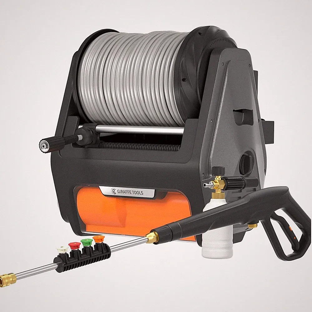 Giraffe Tools Grandfalls Pressure Power Washer Pro Wall Mount Max 3700PSI 1.6GPM