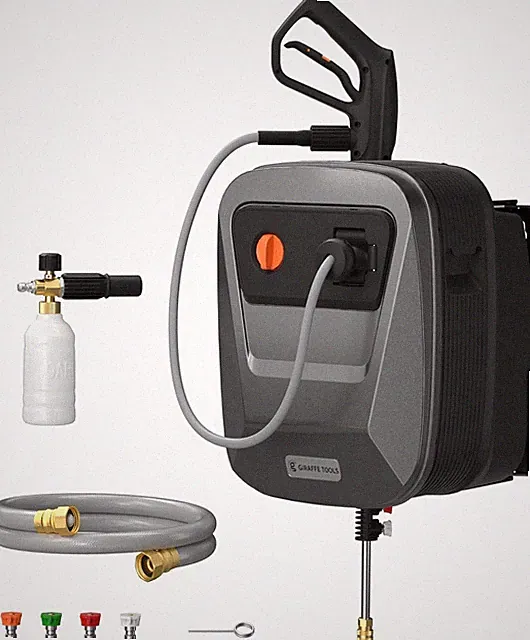 Giraffe Tools Grandfalls Retractable Pressure Washer G20, 2500 PSI 2.2 GPM, Wall