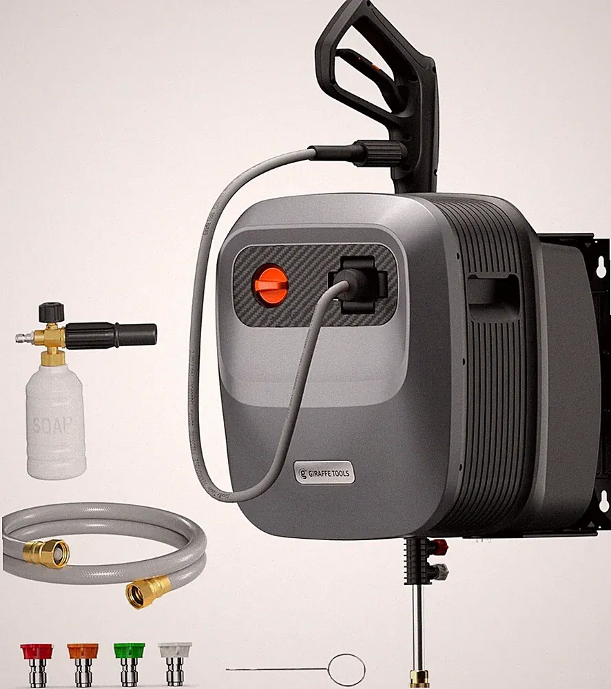 Giraffe Tools Grandfalls Retractable Pressure Washer G20 2500 PSI