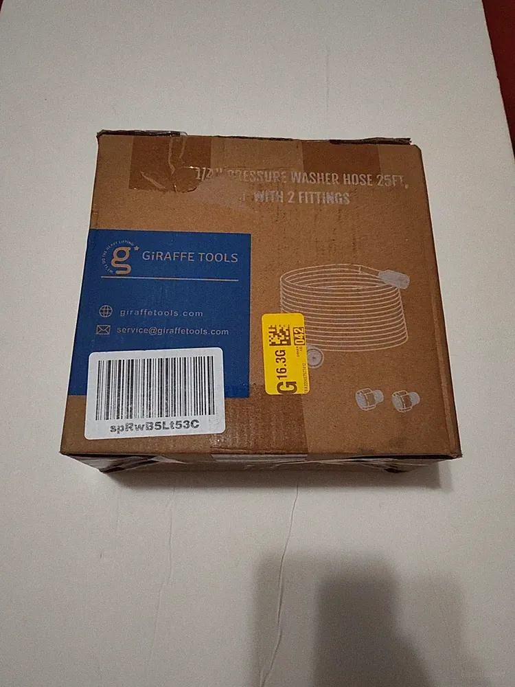 Giraffe Tools Pressure Washer Hose 25’ X 1/4" Power Washer Hose 3200 PSI