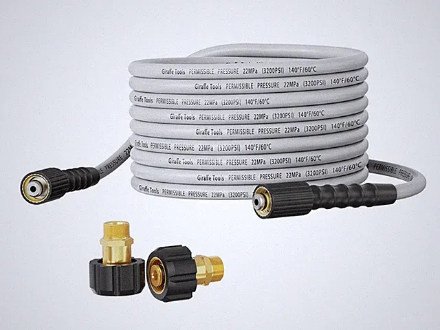 Giraffe Tools Pressure Washer Hose 50FT 1/4", 3200 PSI Power Washer Hose for...