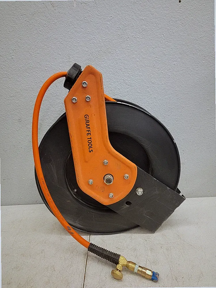 Giraffe Tools Retractable Pressure Washer Hose Reel 3/8" x 45FT, 300 PSI, Orange