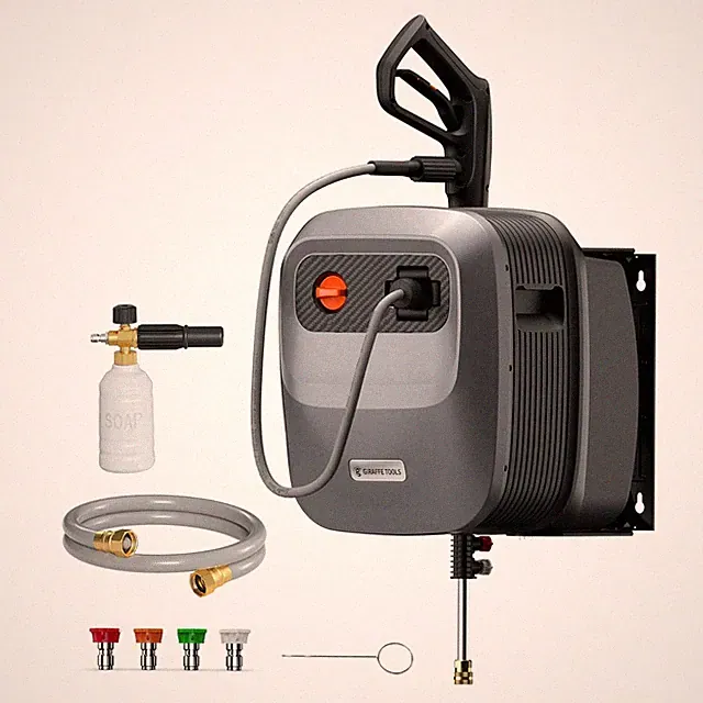 Giraffe Tools Retractable Wall Mounted Pressure Washer