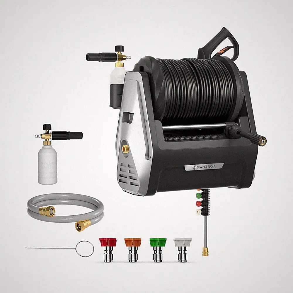 Giraffe Tools Wall Mounted Pressure Washer G30 with Upgraded 1800W Motor, Max...
